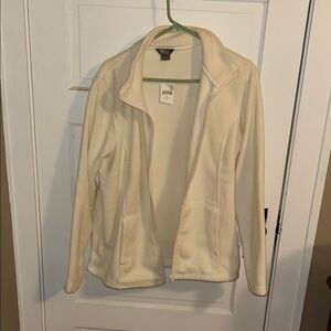 Natural Reflections Women's Off-White Fleece Jacket